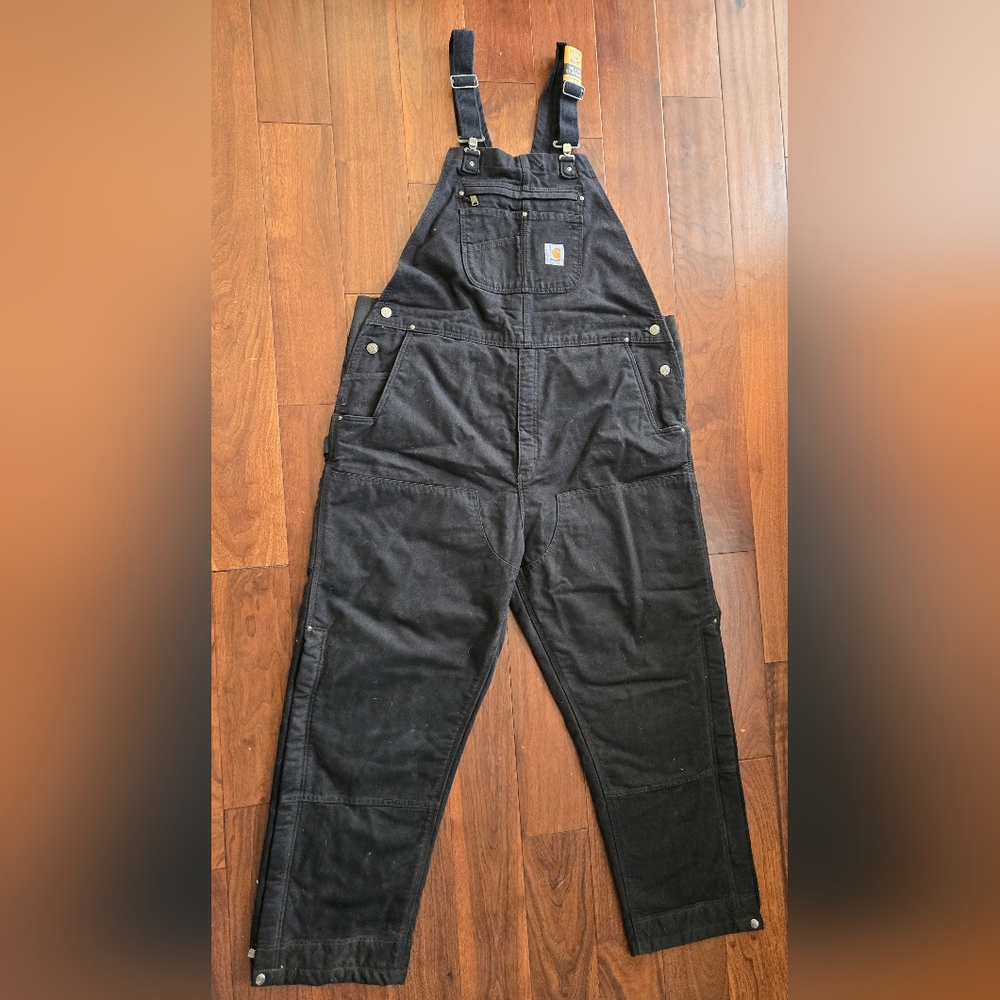 Carhartt Washed Duck Insulated Bib Overall